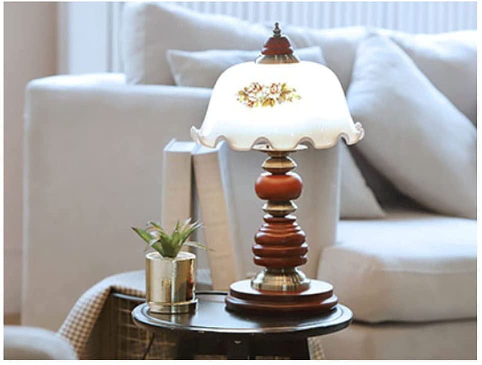 Lampe de table nostalgique rétro en bois pour une douce ambiance d'antan - 4