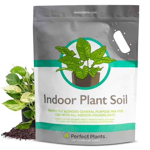 Perfect Plants Indoor Plant Soil 8qt | Perfectly Balanced Potting Mix | Gardening Substrate for All...