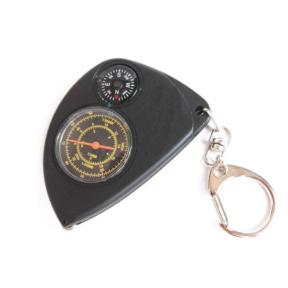 Beau Boussole 2 en 1, Compteur Kilométrique Multifonction, Boussole Télémétrique pour Camping en Plein Air, Parfait pour L'alpinisme Ou La Randonnée Durable