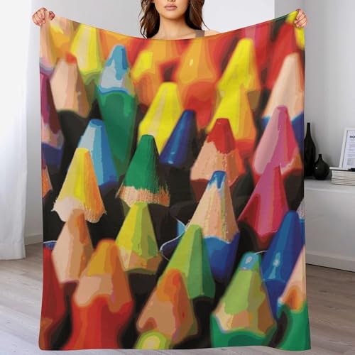 Couverture en flanelle premium crayons plaid doux confortable - 8