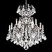 Schonbek 3573-22CL Renaissance Rock Crystal 15 Light Two Tier Chandelier in Heirloom Gold with Clear Rock crystal