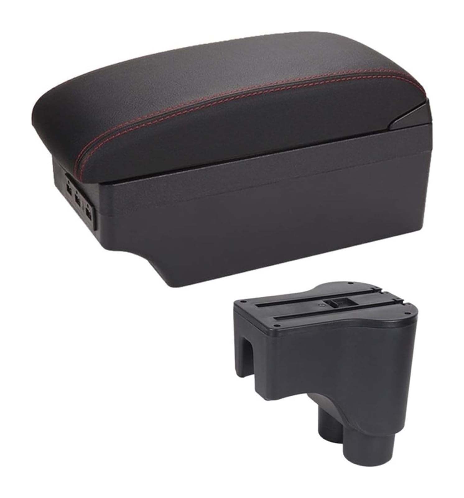 Hckclmbmzw E2 7 Usb For Daihatsu For Terios 2 Armrest Box Double Layer With Cup Holder Ashtray Car Arm Rest Central Console Styling Car Armrest Center Console(E2 7 Usb)