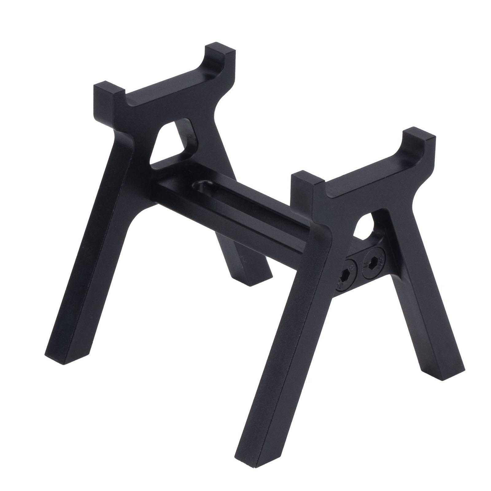 Garende 2Pcs RC Vehicle Support Stand Aluminum Alloy Work Station for 1/24 Models, Black