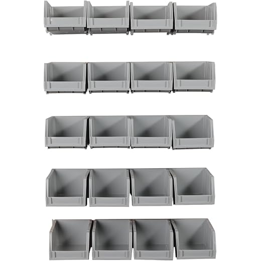 Alkon Stackable Storage Bins Set of 20