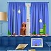 Produktbild Ficldxc Super Mario isolierende Raumverdunkelung, energiesparend (Luigi und Mario), Polyester, Farbe07, W84 x L84 Inch
