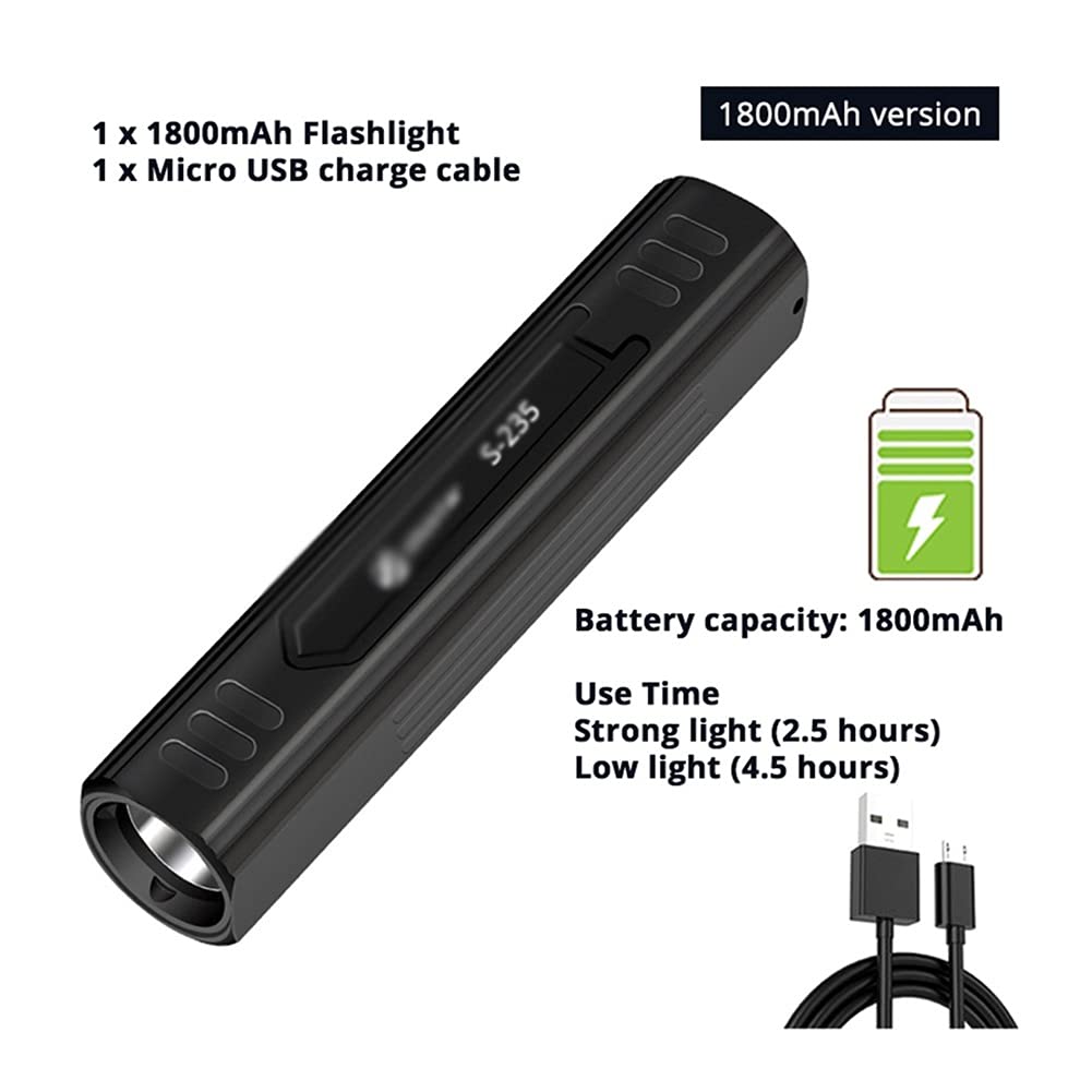 String Lights Ładowalna latarka LED z koralikami T6 5 trybów oświetlenia Wodoodporne światło kempingowe może być używane jako oświetlenie festiwalowe Power Bank (kolor: bateria-1800 mAh)