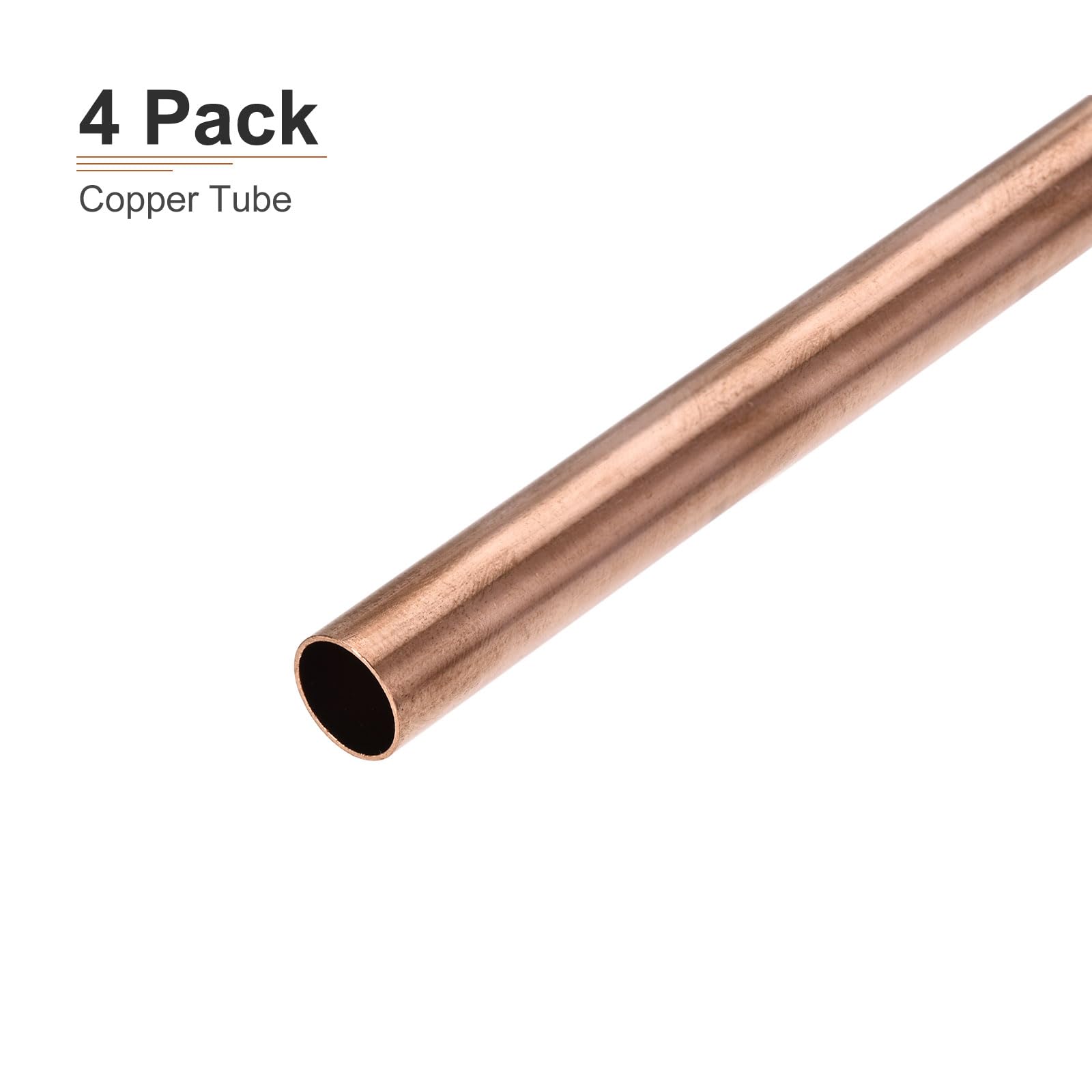 Produktbild von Kupferrohr 11x0,5 Mm – 4 Stück à 200 Mm, Glatt, Nahtlos, Zum Löten, Biegen & Basteln
