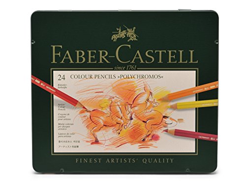 Amazon | ファーバーカステル ポリクロモス色鉛筆 24色 缶入110024