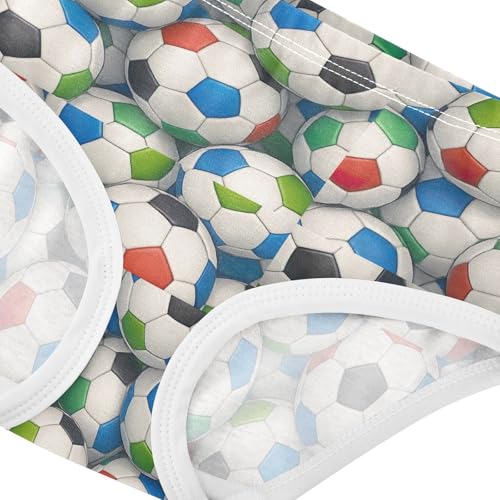 Joisal Fun Print Toddler Girls Underwear 2t Cotton Little Girl Panties Colorful Soccer Balls Kids Briefs Undies4