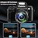 Digitalkamera 4K, 64MP 1080P FHD Fotokamera mit Autofokus 16X Digitalzoom Fotoapparat Tragbare Kompaktkamera, 4,0-Zoll-Touchscreen mit 32GB TF-Karte LED-Blitz für Jugendliche und Anfänger