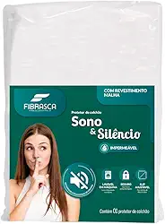 Capa protetor de Colchão Impermeável Sono e SILÊNCIO – Solteiro 090 x190 cm, branco, Pequeno solteiro
