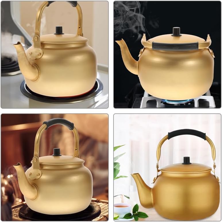 Miniatura 8 de Caldera de té de la estufa de la caldera de agua del estilo coreano pote práctico de la calefacción de agua para el uso en el hogar Acabado