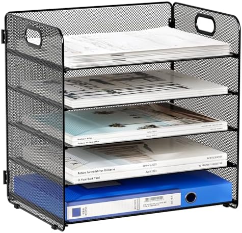 EasyPAG Plateau à 3 étages En Maille A4 Pour Ranger Vos Documents