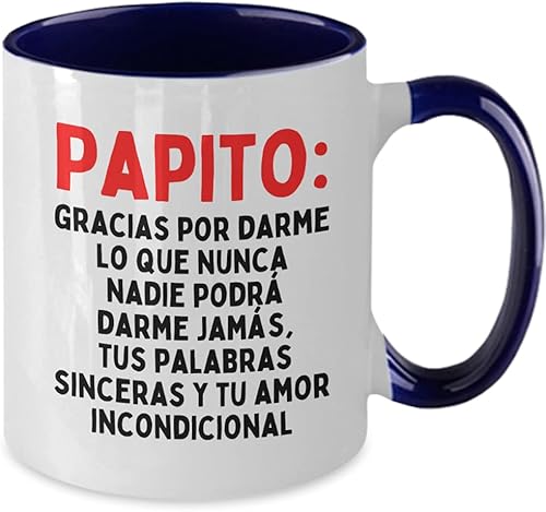 Vista 6 de Regalos para papa taza de café Día del padre Regalo para papi, abuelos, día del padre mejor padre Taza regalo Rojo