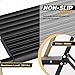 MoNiBloom Slim Aluminum Alloy 3 Step Ladder with Tool Tray Lightweight Portable Folding Stepladder w/Wide Pedal for Home Improvement, Black/Gold