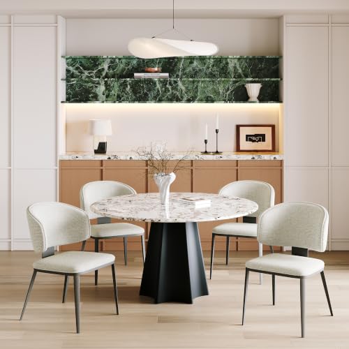 Image of Dining Chairs Set of 2,Fabric Dining Room Chairs,Light Camel