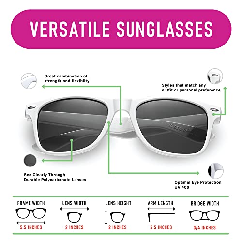 White Sunglasses Bulk- (Pack of 36) Wedding Bridal Party Sunglasses Bulk Party Favors Pack Women-Men3