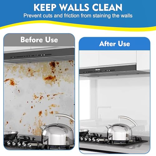 Clear Electrostatic Wall Protective Film,15.75 in x 32.81ft Clear Contact Paper Peel and Stick Wallpaper from Furniture, Dog, Trash Can, Food Splash, Back Chair (10M) by Could Spark - Used condition - Image 5