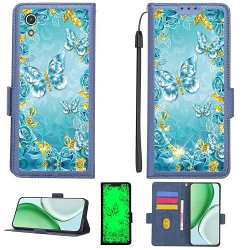 Kinetijy Funda Compatible para Sony Xperia Z2 Funda Case Carcasa Soporte [con lámina Protectora HD de dureza 9H] [Bloqueo RFID][Purpurina Dorada + Brillante] LPT YHD