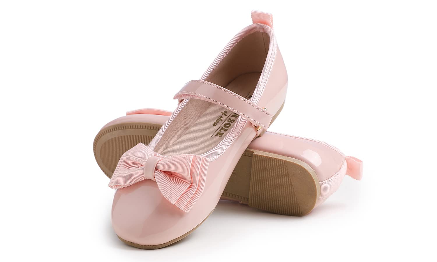 Feversole Cute Bow Bailarinas Niña de Vestir - Zapatos Cómodos para Ceremonias - Ballet Flats