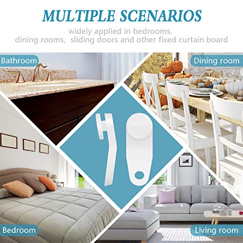 Traverse Rod Slides Curtain Replacement White Plastic Snap-In Traversing Slides Window Door Shower Curtain Accessories (100 Pieces) #TOP5