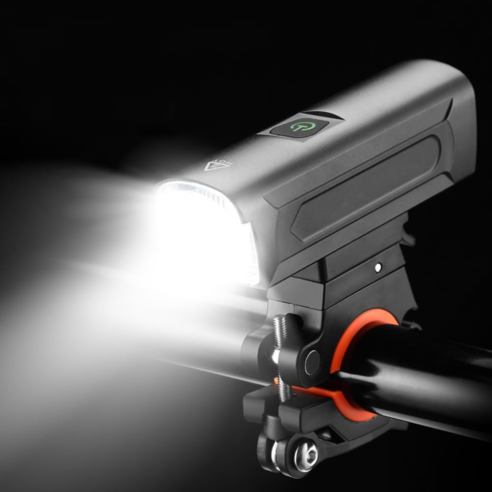 Luce per Bici Ricaricabile USB 1300 Lumen Torcia Super Luminosa per Ciclismo su Strada Notturno