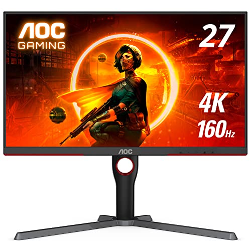 AOC U27G3X 27" Frameless Gaming Monitor, 4K UHD 3840x2160, 160Hz 1ms