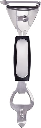 HIC Kitchen Herramienta de barra, abrebotellas, pelador de latas y cítricos, acero inoxidable japonés, sin BPA