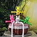 Limpskys 4Pack Telescopic Suction Cup Bunny Toy，Easter Bunny, Easter Egg fillers，Easter Basket Stuffers，Suction Cup Toys，Suction Toys