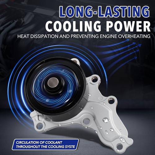 Image of Water Pump AW6252 Compatible for Scion tC 2011-2016, Compatible for Toyota Camry 2010-2017, Compatible for Highlander 2009-2019, Compatible for RAV4 2009-2020[2.5L /2.7L L4] Engine Only