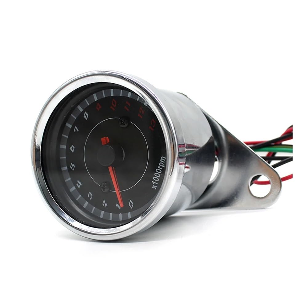 Compteur vitesse moto Compte-tours Universel Pour Moto 12 V Avec Rétroéclairage LED Bleu, Compteur De Vitesse 1000 Tr/min, Jauge Tachymètre
