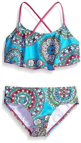 Image of Kanu Surf Girls Cindy Flounce Bikini Beach Sport 2 Piece Swimsuit