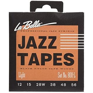 La Bella Jazz Tapes 800 L Black Nylon - Les Beatles, Paul McCartney, John Lennon, RIngo Starr, George Harrison