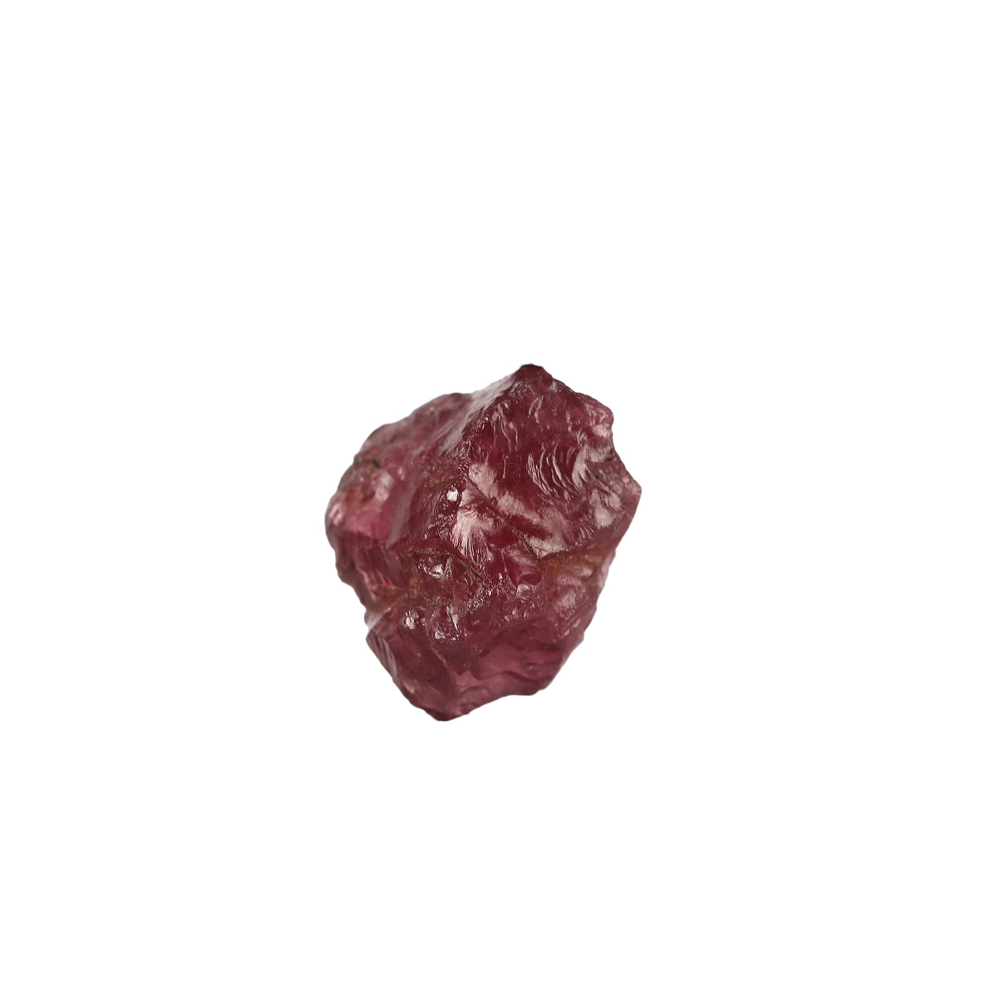 Certified Loose Healing Crystal Red Garnet Rough 3.15 Ct. Loose Gemstone for Yoga, & Chakra Stone.