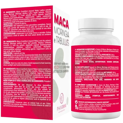 Maca Peruviana Pura – Estratto Di Maca Nera Extra Forte, Rossa E Gialla Andina In Capsule – Integratore Uomo E Donna Per Energia, Vitalità, Fertilità E Libido (Maca Moringa Tribulus) - 2