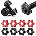 XAGMODSHN 4Pcs 25mm Dumbbell Barbell Handbell Clip Lock Screw Nut Spin-Lock Collar Nut for Strength Training