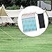 Menolana 10 Pieces Tent Stakes Ground Pegs Heavy Duty Aluminum Alloy with Storage Bag Tent Pegs with Reflective Pull Ropes for Camping, Blue