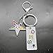 muiot Fashion OES Metal Keychain with Enamel Charms - Order Of The Eastern Star Society Nameplate Keychains
