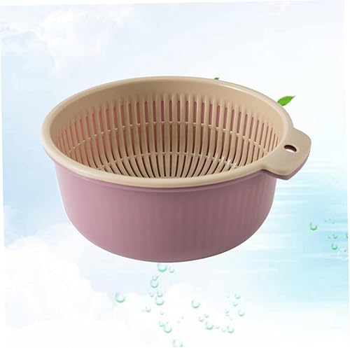 Miniatura 6 de BESTonZON Filtro de agua para fregadero de frutas, colador de malla, colador de malla, cuenco de drenaje, cesta de drenaje multifunción, cesta de