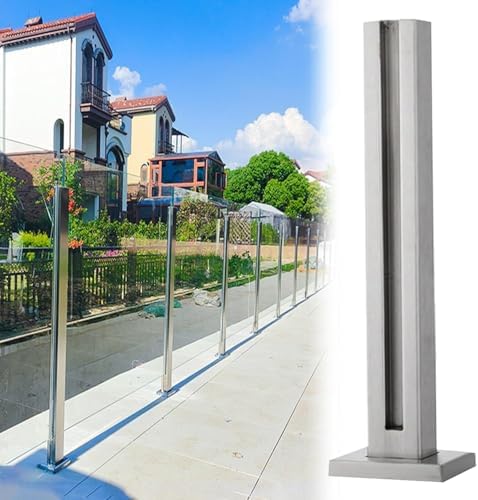 Abrazaderas de vidrio para escaleras de exterior y suelo seguro