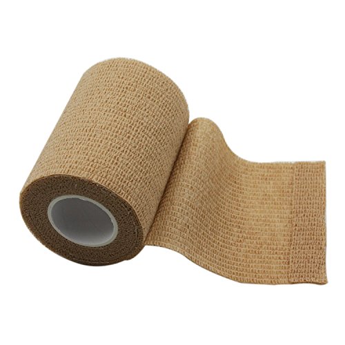 CCZZ 12 x Kohäsive Bandagen elastischen Haftbandagen elastischer Fixierverband selbsthaftende Bandage, 2.5cm / 5cm / 7.5cm / 10cm breites Multifunktions elastischen Bänder für Sport, Freizeit, Physiotherapie und Medizin In vielen Farben, Rollenlänge 4.5m