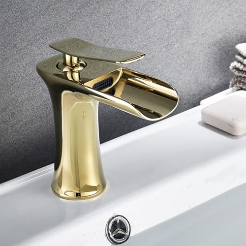 Robinet de lavabo cascade à manche unique pour un contrôle précis chaud froid
