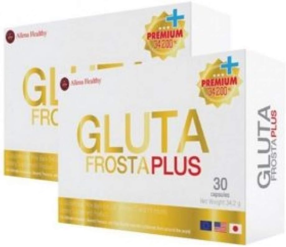 2 pcs.Gluta Frosta PLUS 30 Capsules.For white skin, reduce wrinkles, acne, freckles, dark spots