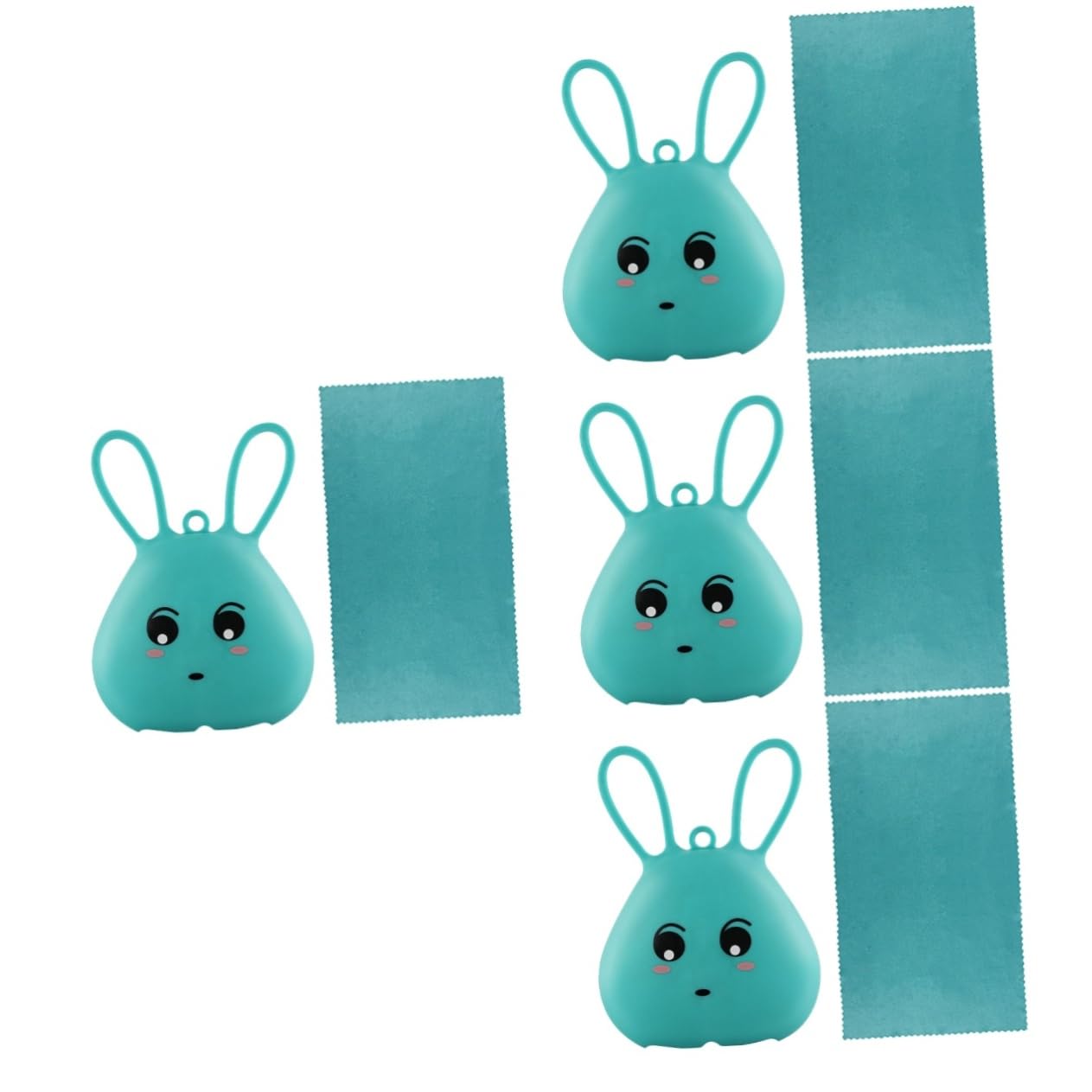 TOYANDONA 4 Set Asciugamano Rinfrescante Portatile Microfibra con Copertura Asciugatura Rapida Compatte per Sport e Attività