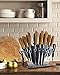 Dockorio Kitchen Knife Set with Block, all in one 19 PCS High Carbon Stainless Steel Sharp Serrated Steak Knives Set, Chef Knives, Bread Knife, Scissor, Sharpener