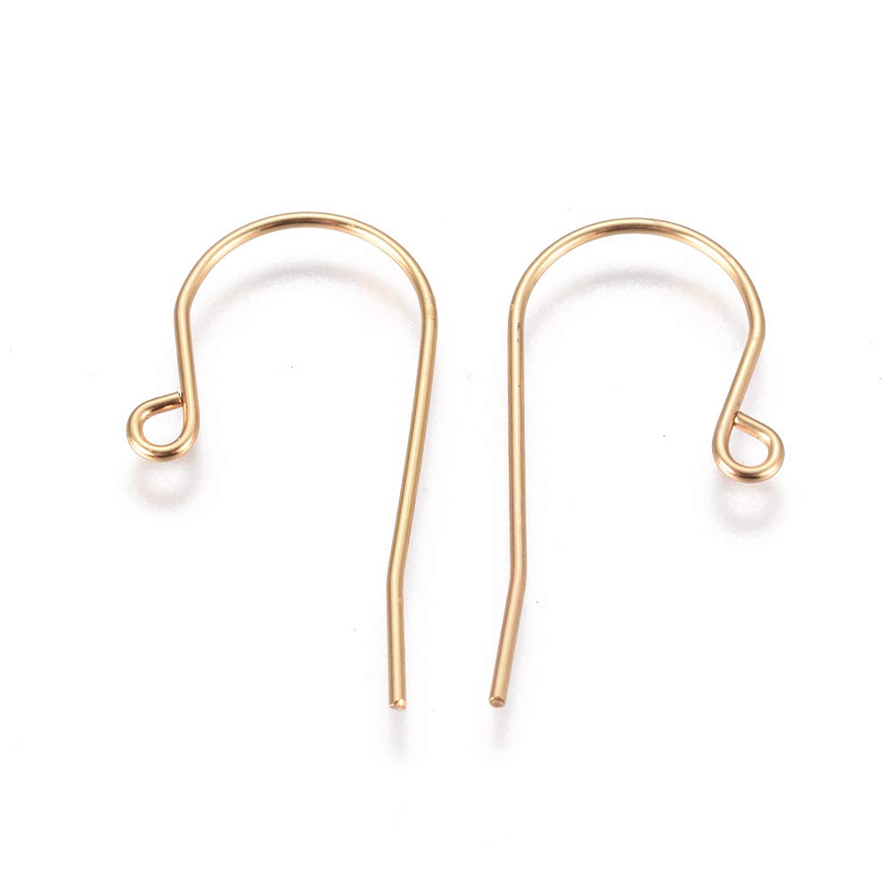 Crochets boucles d'oreilles acier inoxydable 304 doré durables pour bijoux minimalistes