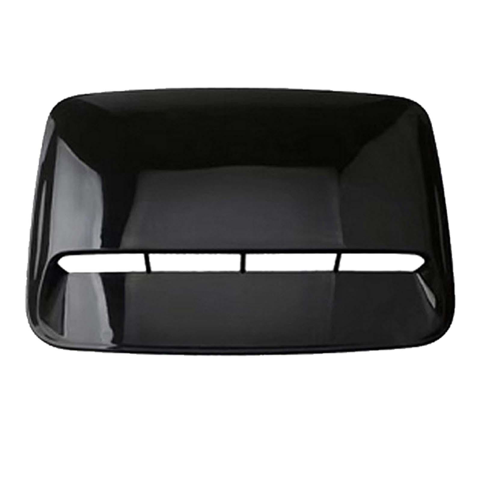 QUILSTM Hood Scoop Vent Cover Premium Accessories Vehicle Performance Car Air Decorative Intake Offers Simple Installation Car Hood Vent Automobile, Gloss Black, 40x28cm