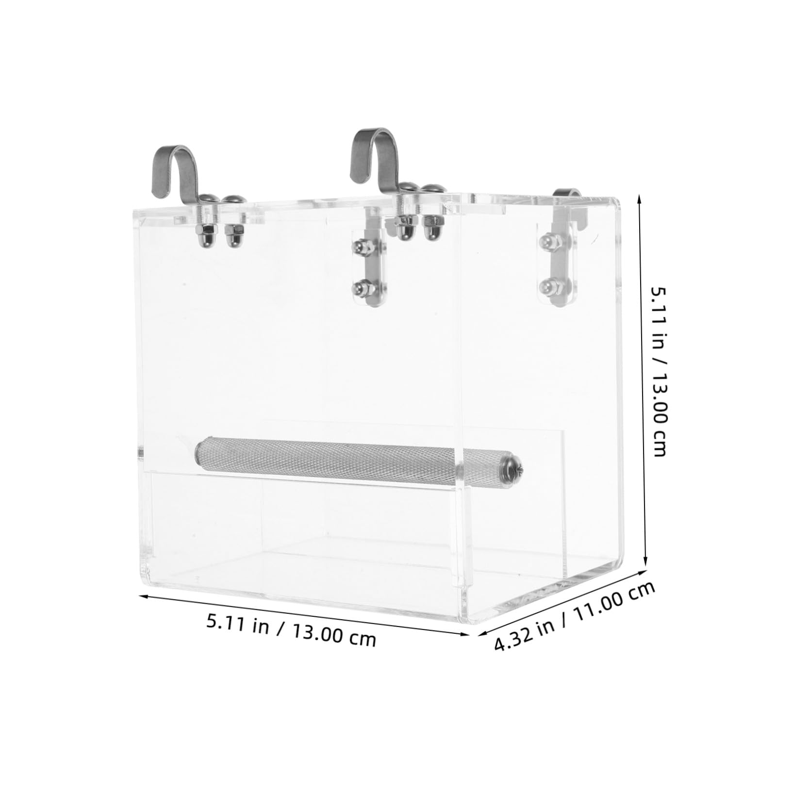 Mangeoire Automatique Plastique pour Oiseaux Petits et Perroquets Bol Eau et Nourriture Facile à Installer et Nettoyer Accessoire Suspendu Décoratif pour Cage