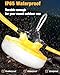JC-LGL LED Construction String Light 100FT, 130W 16000Lm Industrial LED String Work Lights with 10 Bulbs, Linkable 5000K Super Bright Temporary Lighting for Construction Site, Job Site, Work Site