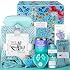 Aofmee Gift Baskets for Women, 10 Pcs Ocean Relaxing Spa Bath Gifts Sets with Flannel Blanket, Beauty Holiday Birthday Gifts Idea for Her